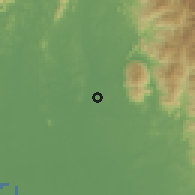 Shaded relief of the 60 km around Tronoh Mines, drawn from the GMTED2010 grid