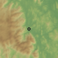 Shaded relief of the 60 km around Tunku Abdul Rahman, drawn from the GMTED2010 grid