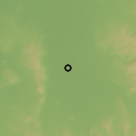 Shaded relief of the 54 km around Wangaratta, drawn from the GMTED2010 grid