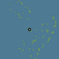 Shaded relief of the 60 km around Thakandhoo, drawn from the GMTED2010 grid