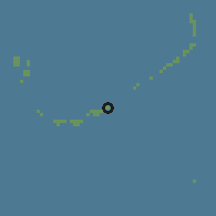 Shaded relief of the 60 km around Thimarafushi, drawn from the GMTED2010 grid