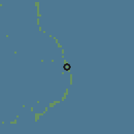 Shaded relief of the 60 km around Dhiyadhoo, drawn from the GMTED2010 grid