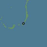 Shaded relief of the 60 km around Fonadhoo, drawn from the GMTED2010 grid