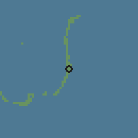 Shaded relief of the 60 km around Gamu, drawn from the GMTED2010 grid