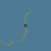 Shaded relief of the 60 km around Kalhaidhoo, drawn from the GMTED2010 grid
