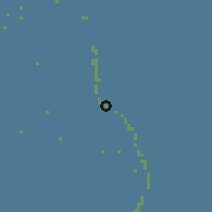 Shaded relief of the 60 km around Dhaandhoo, drawn from the GMTED2010 grid