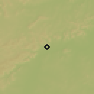 Shaded relief of the 60 km around Bamako, drawn from the GMTED2010 grid