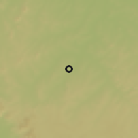 Shaded relief of the 60 km around Sikasso, drawn from the GMTED2010 grid