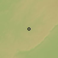 Shaded relief of the 59 km around Bandiagara, drawn from the GMTED2010 grid