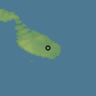 Shaded relief of the 55 km around Santa Lucia, drawn from the GMTED2010 grid