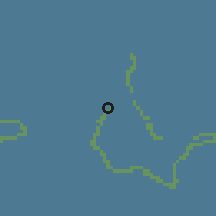 Shaded relief of the 60 km around Kilemman, drawn from the GMTED2010 grid