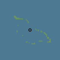 Shaded relief of the 60 km around Liklal, drawn from the GMTED2010 grid