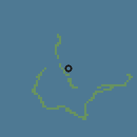 Shaded relief of the 60 km around Mian, drawn from the GMTED2010 grid