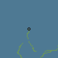 Shaded relief of the 60 km around Namwi, drawn from the GMTED2010 grid