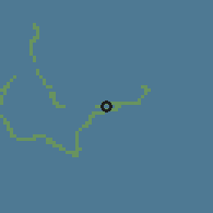 Shaded relief of the 60 km around Boken, drawn from the GMTED2010 grid