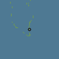 Shaded relief of the 60 km around Ebeye, drawn from the GMTED2010 grid