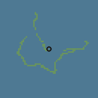 Shaded relief of the 60 km around Enirik, drawn from the GMTED2010 grid
