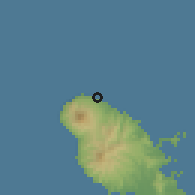 Shaded relief of the 59 km around Basse-Pointe, drawn from the GMTED2010 grid