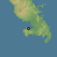 Shaded relief of the 59 km around Les Trois-Îlets, drawn from the GMTED2010 grid