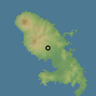 Shaded relief of the 59 km around Saint-Joseph, drawn from the GMTED2010 grid