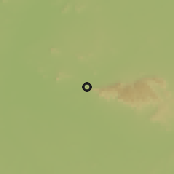 Shaded relief of the 58 km around Fdayrik, drawn from the GMTED2010 grid