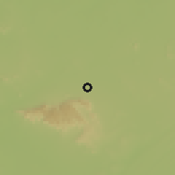 Shaded relief of the 58 km around Zuwārat, drawn from the GMTED2010 grid