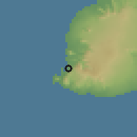 Shaded relief of the 58 km around Case Noyale, drawn from the GMTED2010 grid