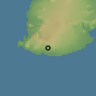 Shaded relief of the 58 km around Chamouny, drawn from the GMTED2010 grid
