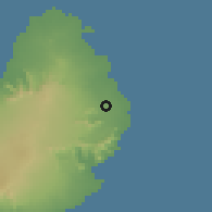 Shaded relief of the 58 km around Ecroignard, drawn from the GMTED2010 grid