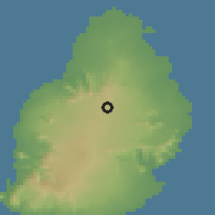 Shaded relief of the 58 km around Espérance, drawn from the GMTED2010 grid