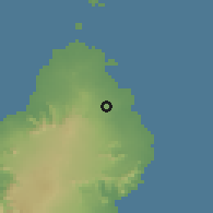 Shaded relief of the 59 km around Laventure, drawn from the GMTED2010 grid
