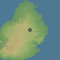 Shaded relief of the 58 km around Medine-Camp de Masque, drawn from the GMTED2010 grid