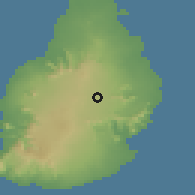 Shaded relief of the 58 km around Melrose, drawn from the GMTED2010 grid