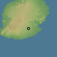 Shaded relief of the 58 km around New Grove, drawn from the GMTED2010 grid