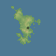 Shaded relief of the 60 km around Dembeni, drawn from the GMTED2010 grid