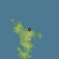 Shaded relief of the 60 km around Kangani, drawn from the GMTED2010 grid
