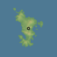 Shaded relief of the 60 km around Kavani, drawn from the GMTED2010 grid