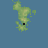 Shaded relief of the 60 km around Malamani, drawn from the GMTED2010 grid