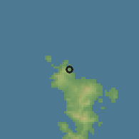 Shaded relief of the 60 km around Mtsangamboua, drawn from the GMTED2010 grid