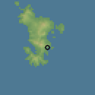 Shaded relief of the 60 km around Nyambadao, drawn from the GMTED2010 grid