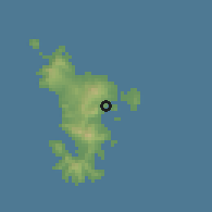 Shaded relief of the 60 km around Passamainty, drawn from the GMTED2010 grid