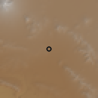 Shaded relief of the 59 km around Acatzingo de Hidalgo, drawn from the GMTED2010 grid