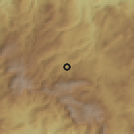 Shaded relief of the 59 km around Chichihualco, drawn from the GMTED2010 grid