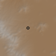 Shaded relief of the 59 km around Ciudad López Mateos, drawn from the GMTED2010 grid