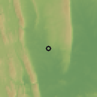 Shaded relief of the 58 km around Ciudad Valles, drawn from the GMTED2010 grid