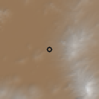 Shaded relief of the 59 km around Coatepec, drawn from the GMTED2010 grid