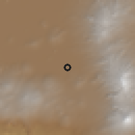 Shaded relief of the 59 km around Cocotitlán, drawn from the GMTED2010 grid