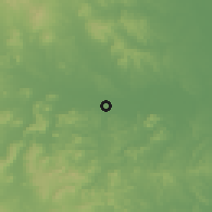 Shaded relief of the 58 km around Álamo, drawn from the GMTED2010 grid