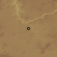 Shaded relief of the 58 km around Coyula, drawn from the GMTED2010 grid