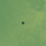 Shaded relief of the 59 km around Escárcega, drawn from the GMTED2010 grid